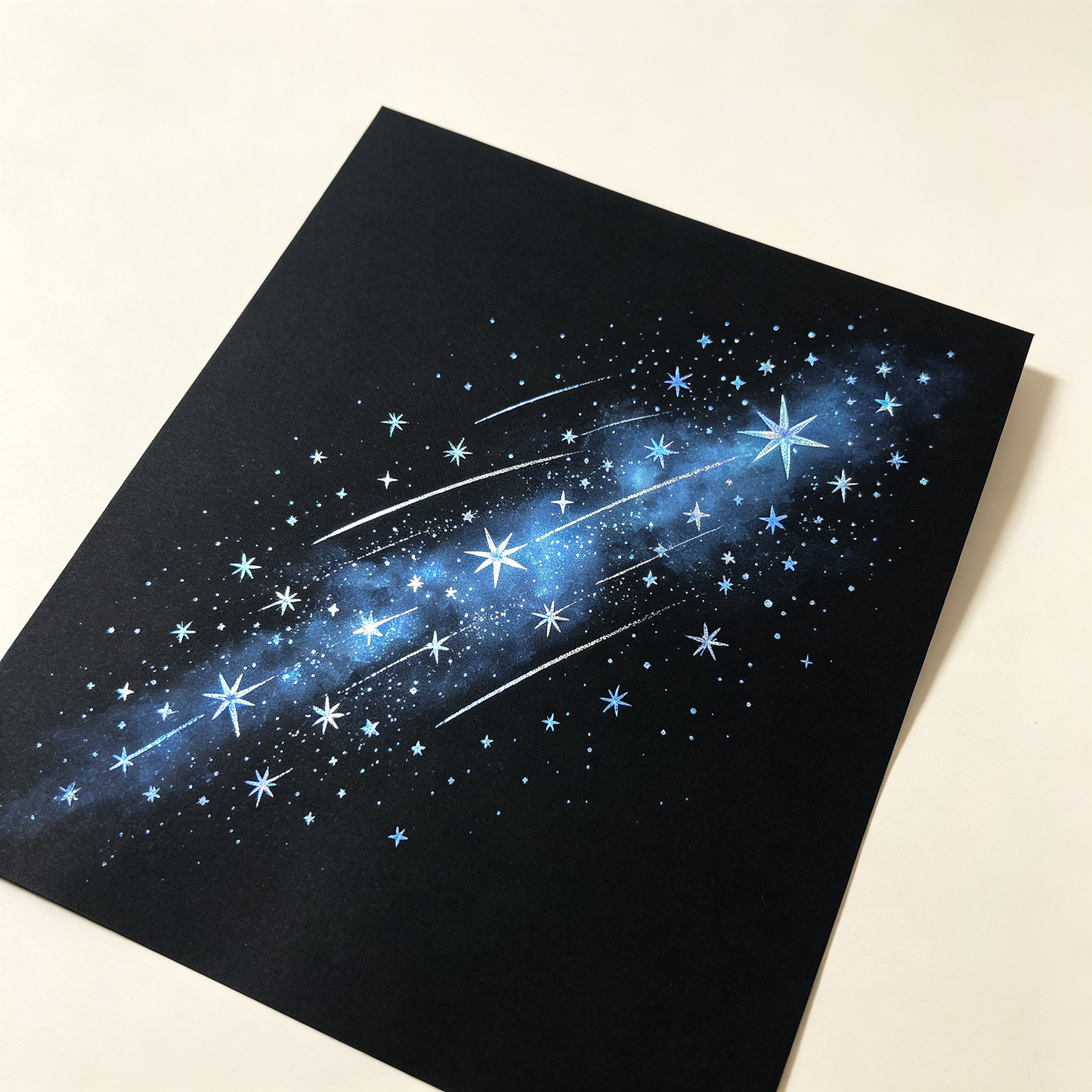 Black Starry Sky Wrapping Paper