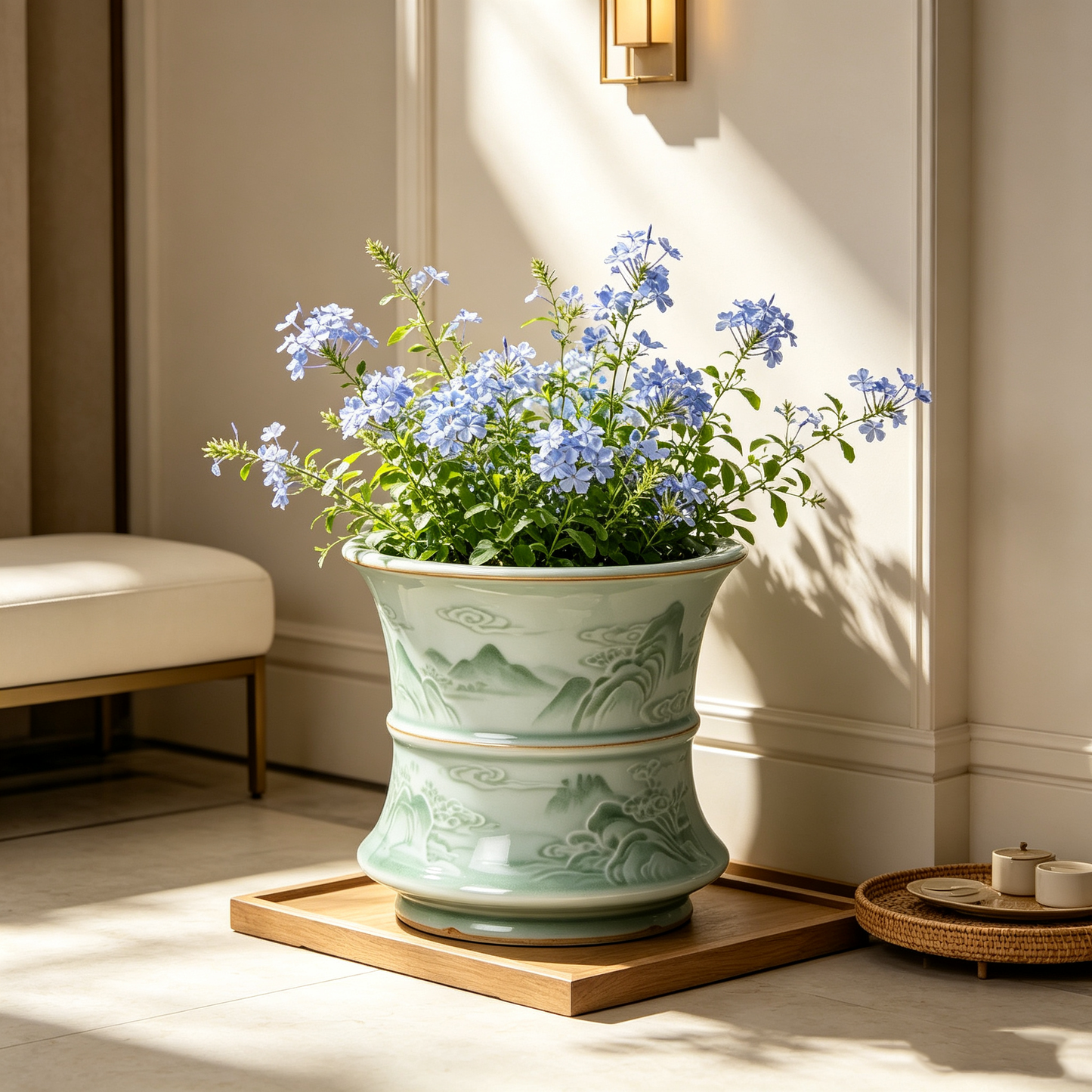 Celadon Landscape Cloud Planter