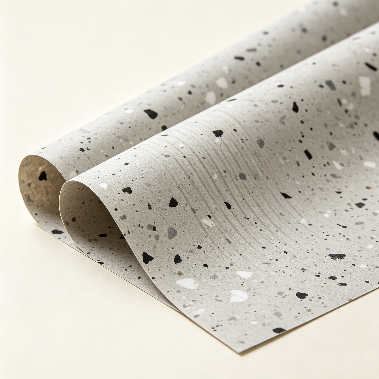 Grey Terrazzo Speckled Wrapping Paper