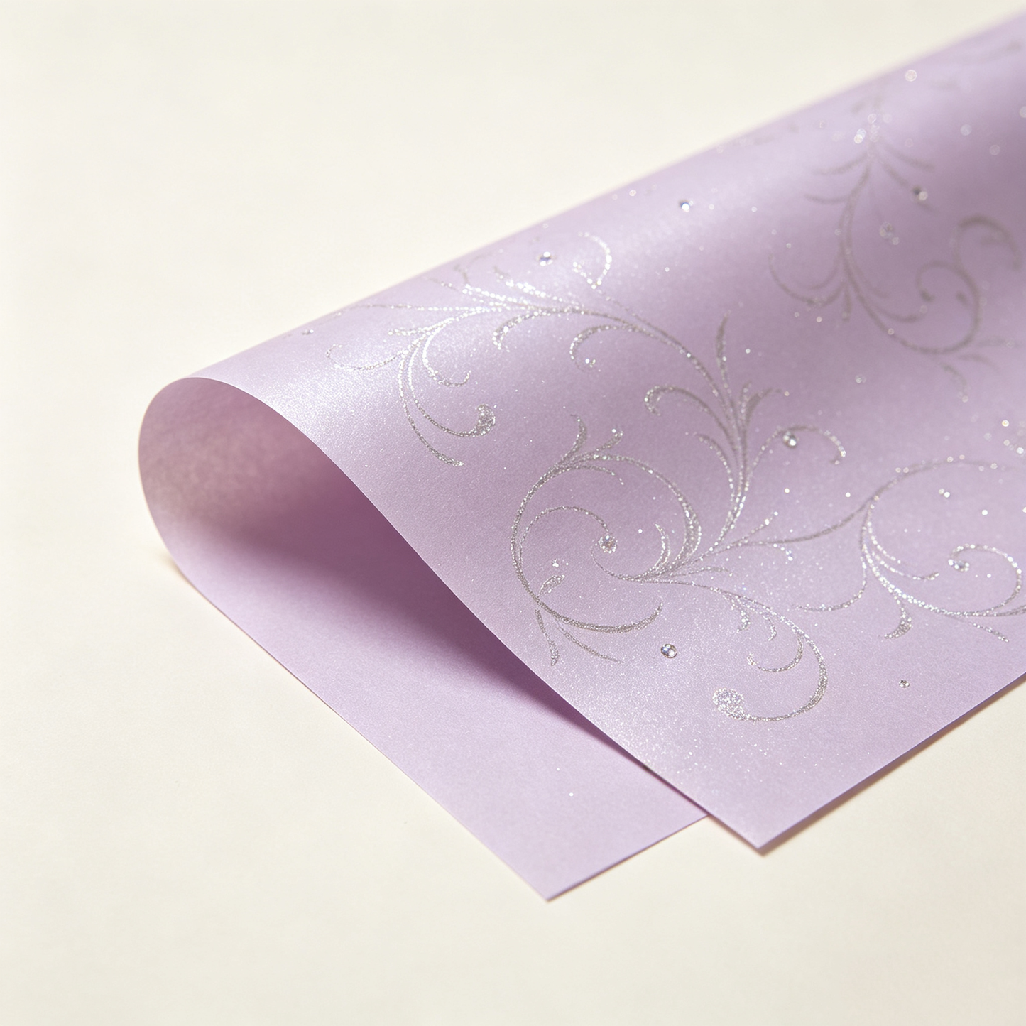 Lilac Pearl Vine Wrapping Paper