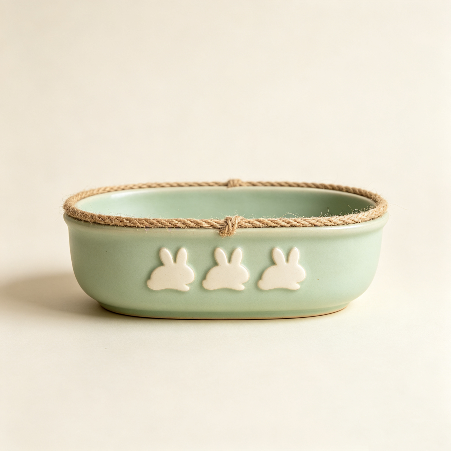 Sage Green Bunny Planter